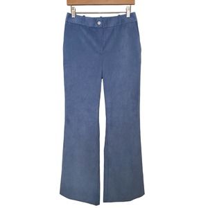 NWT Mustique Flared Fit Trousers Blue Corduroy Pants 36 6